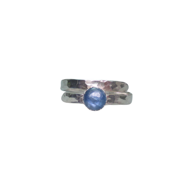 Kyanite Ring In Sterling Silver, Adjustable Band